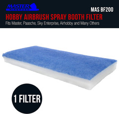 Master Airbrush Hobby Airbrush Spray Booth Filter Set, Fits Master, Paasche, Sky