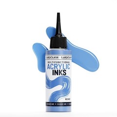 Acrylic Inks For Artists Smoky Blue 3.38 Fl Oz 100 ml Drawing Bottle