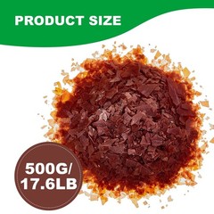 1.1 Lb Brown Shellac Flakes Wood Finish Craft Painting Polish Supplies 17.6 oz