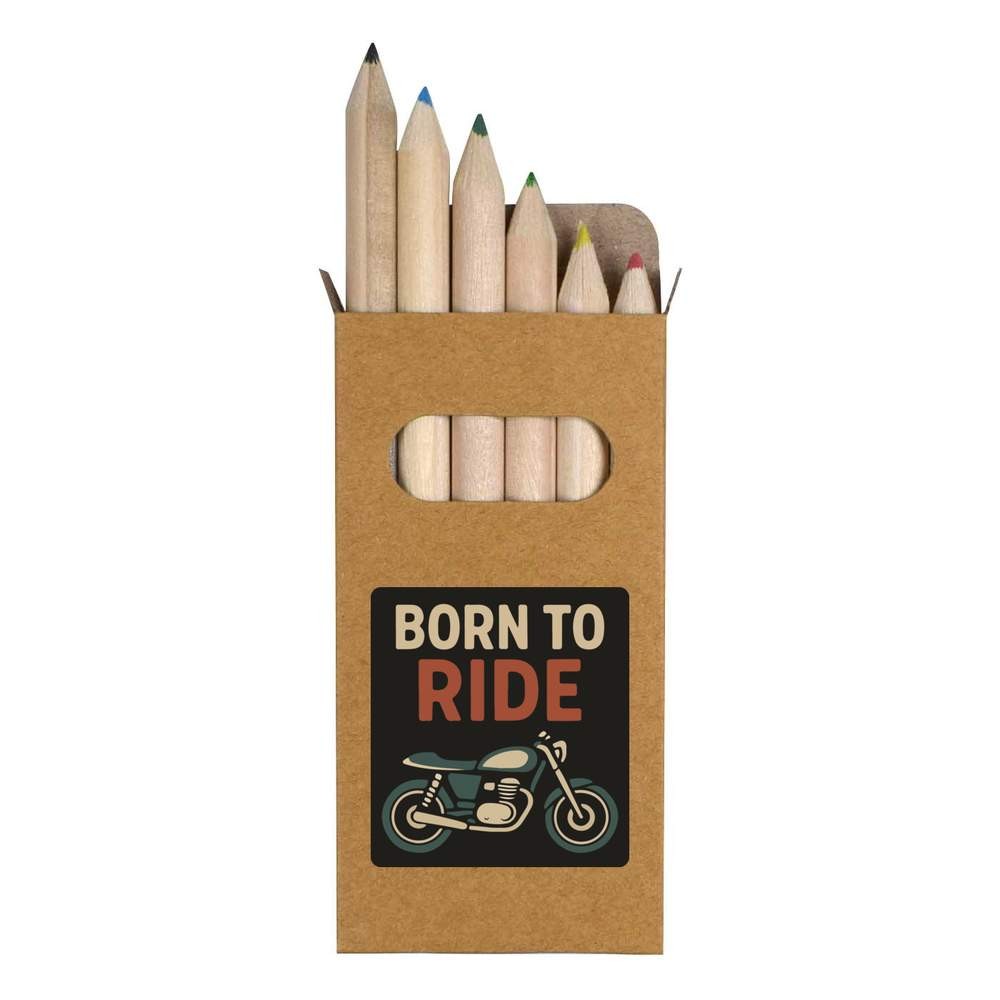6 x ‘Ride Lifestyle Design’ Short Colour Pencils (PE00081952)