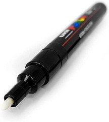 White Ink Paint Marker Pens Set – Ultra Fine to Fine – PC-1MR, PC-1M, PC-3M