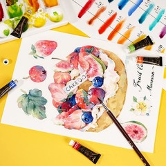 Artist Watercolor Paint Set,36 * 5 ml Vibrant Colors, Watercolor Tubes for Pr…