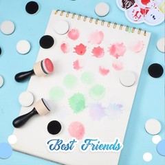 42 Packs Mini Ink Blending Tool Set, Include 2 Pcs Round Alcohol Ink Mini App…