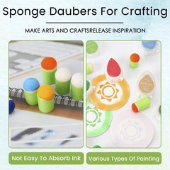 40PCS Sponge Daubers W/Storage Case – Perfect for Use with a Variety of Color…