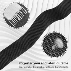 2 Pack 20 Yard 1 Inch Wide Heavy Stretch High Elasticity Sewing Elastic Band Cra