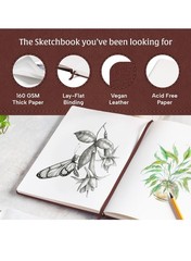 BEECHMORE BOOKS London Sketch A4, 8.3x 11.5 inch Blank Sketchbook Drawing 160gsm