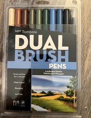 Tombow Dual Brush Markers Landscape Pallette Version 1 Set of 10