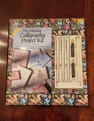 PARTIAL 1994 THE LETTERSHOP CALLIGRAPHY PROJECT KIT DELUXE 2 NIBS. 3 PENS