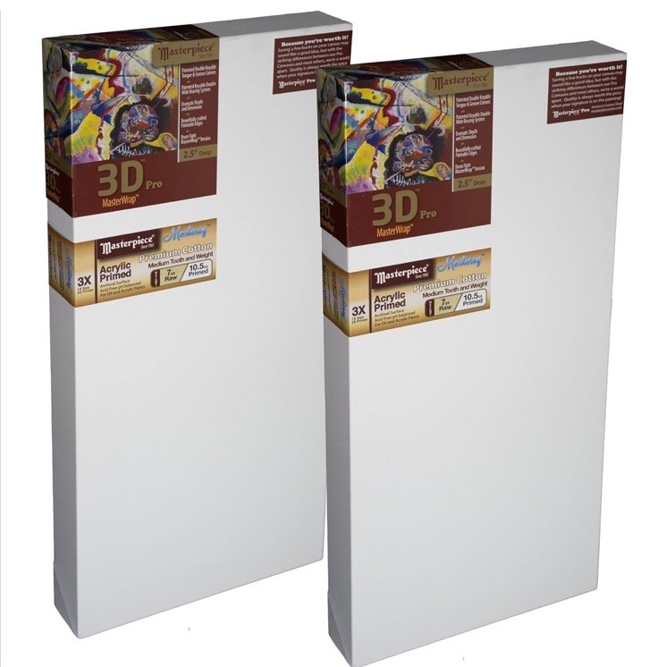 MASTERPIECE Z2DM-1020 MONTEREY COTTON CANVAS 3D PRO 2.5 10″X20″ – 2 pack