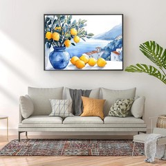 Lemon Painting By Numbers Kit Embroidery Cross Stitch Wall Art Decor DIY