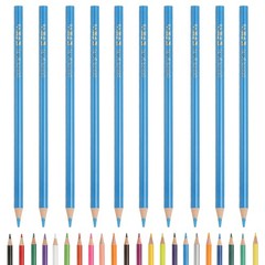 Sky Blue Color Drawing Pencils for Adult Coloring Books, 10 Pcs