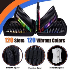 120 Colored Pencils for Adult Coloring Books, Professional Soft Core Drawing …
