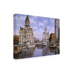 Stanton Manolakas ‘Dewitt Clinton Square Ca 1907 Syracuse Ny’ Canvas Art