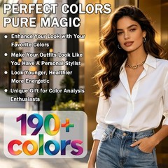 6Pcs 12 Season Color Analysis Swatches Draping Kit