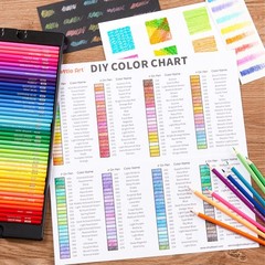 172 Colored Pencils Set, Soft Core, Adult Coloring Books, Artist, Drawing