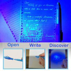 SCStyle Invisible Ink Pen 28Pcs with UV Light Magic Marker for Secret Messages,