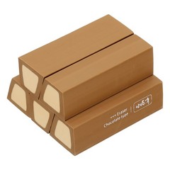 Pencil Erasers Rubber, 5 Pcs Art Eraser Scented, Dark Brown/Apricot