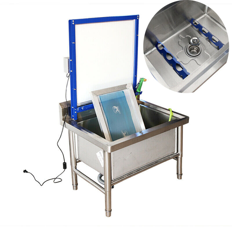 USA! Washing Plate Tank Vertical Stainless Silkscreen Plate Tank w/Backlight Hot