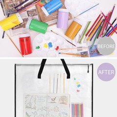 2 Pack Art Portfolio Case 18.5×24.8” Zippered Folder for Posters & Artwork