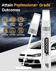 Touch Up Paint Pen Exact Color Match Car Chip and Pure White(LC9A/0Q) for vw