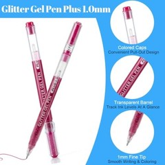 72 Colors Glitter Gel Pens, Glitter Pen For Adults Coloring Books, 1.0mm Point
