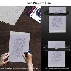 Stencil Transfer Paper for Tattooing – 10 Sheets Temporary Tattoo White
