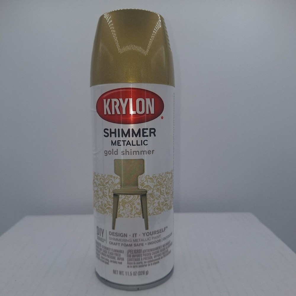 Krylon Shimmer Metallic Gold Shimmer 3921 Spray Paint 11.5 Oz New