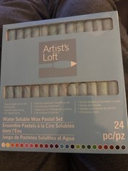 Water Soluble Wax Pastel Set – 24pc Apply To Wet Or Dry Surfaces NEW