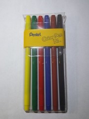 Original Pentel, Color Pen, S360-6, Made in Japan.