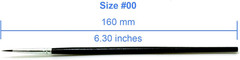50 Pcs Pack of Synthetic Sable Fine Detail Paint Brushes Set for Miniature, Scal