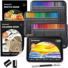 Complete 80-Color Soft Core Pencil Set with DIY Chart – Ideal for Artists & Kids