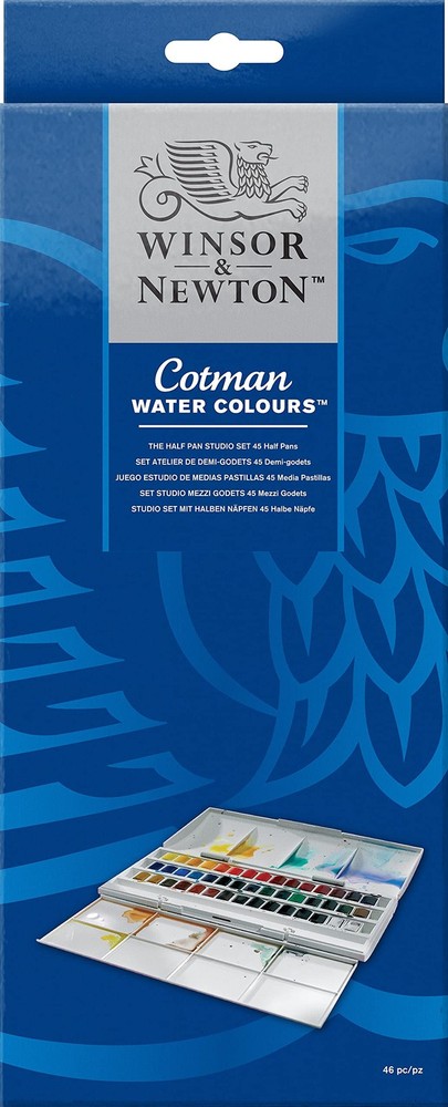 Winsor & Newton Cotman 1 Count (Pack of 1), Yellow, Green, Blue, Red, Purple