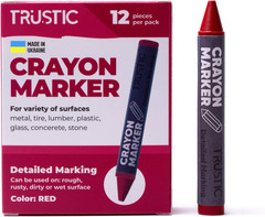 Universal Crayon Wax Marker for Industrial and Craft Detailed Marking on Lumb…