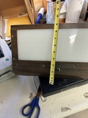 Vintage Light Box Drawing Picture Tracing Wood Grain Working