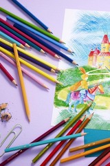 Castle 111260 Colouring Pencils Set 60 Pieces Hexagonal Shatterproof Art