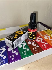 Magic Ink Oil-Based Markers 8 Color Set Japan Import Limited Rare