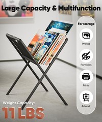 Canvas Art Print Rack for Painting, Portable Folding Art Display Stand in Artist