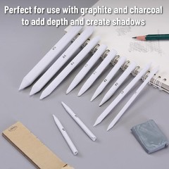 14 Pack of Blending Stumps, Art Eraser, Blending Sticks for Drawing,