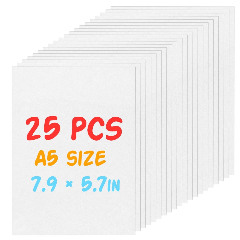 25 Pieces Shrinky Dink Sheets Kit, 7.9 X 5.7inch Shrink Art Paper, Shrinky Di…