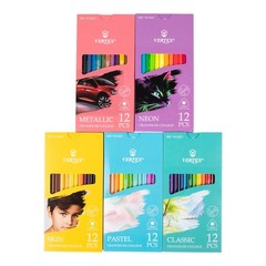 Break-Resistant Colored Pencils 72 Colors Set 6 Boxes 12 Pcs Smooth Shading Arts