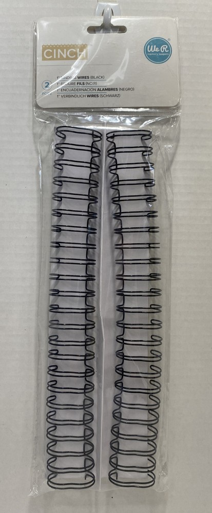 We R Memory Keepers Cinch-1” Binding Wires Black 2 Pieces