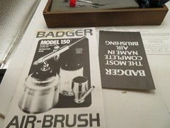 Badger Model 150 Series Professional Airbrush Set w/ Presentation Box WOOD