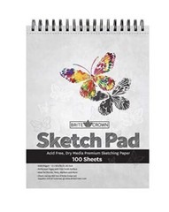 Brite Crown Sketch Pad – 9×12 Sketchbook for Drawing 64lb 95gsm Art Drawing