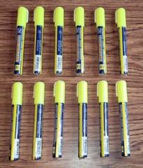 ZIG KURETAKE ILLUMIGRAPH FLUORESCENT MARKER 2MM MED. YELLOW – BOX OF (12)