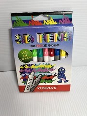 Magic Color Eraser & 3-D Pens Set – Vintage – Brand New In Original Packaging