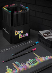 Black Edition Colored Pencils, Classic 1 Count (Pack of 50)