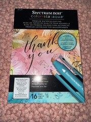 Spectrum Noir Colorista Watercolor Pads X 5 Holiday Embossed Foil – New/sealed!