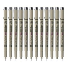 SAKURA PIGMA Micron 003 Archival Ink Pen 0.15mm Black 12ea Set Freeshiping Japan