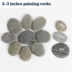 35 Pcs Large Painting Rocks, 2″-3″ Flat Stones for DIY Arts and Crafts, Hand …