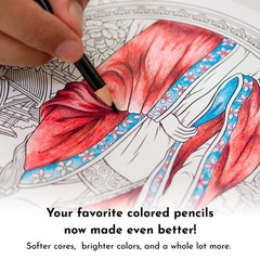 72 Colored Pencils Artists Art Tools Coloring Drawing Sketching Travel Case